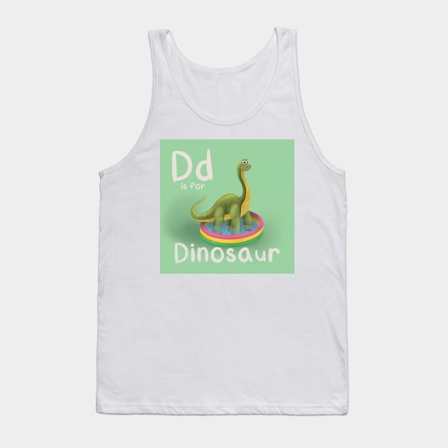 D is for Dinosaur Tank Top by simonescha